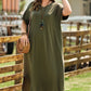 Plus Size V-Neck Short Sleeve Maxi Dress