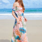 Full Size Ruffled Off-Shoulder Flutter Sleeve Maxi Dress