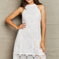 Lace Round Neck Sleeveless Dress