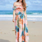 Full Size Ruffled Off-Shoulder Flutter Sleeve Maxi Dress