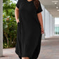 Plus Size V-Neck Short Sleeve Maxi Dress