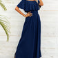 Off-Shoulder Slit Maxi Dress