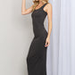 Zenana Scoop Neck Sleeveless Maxi Dress in Ash Grey