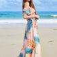 Full Size Ruffled Off-Shoulder Flutter Sleeve Maxi Dress